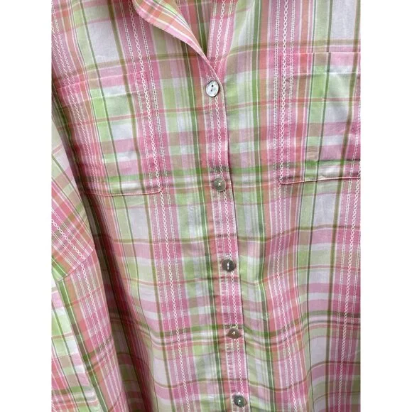 ALFRED DUNNER MIAMI BEACH WOMEN'S 3/4 Sleeve Fit Button-Down Shirt 3X - Picture 11 of 16